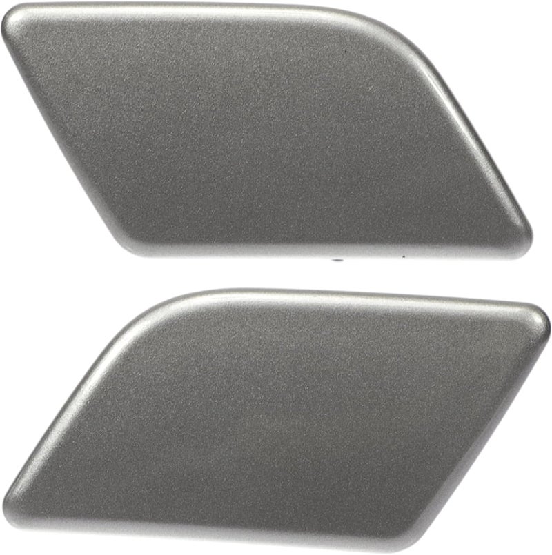 HEROFFIX Front Left Right Side Bumper Headlight Washer Nozzle Cover Cap for BMW X1 2013-2015 Bumper Trim Nozzle Cover No.51117347666 Silver Tone Plastic - Image 1